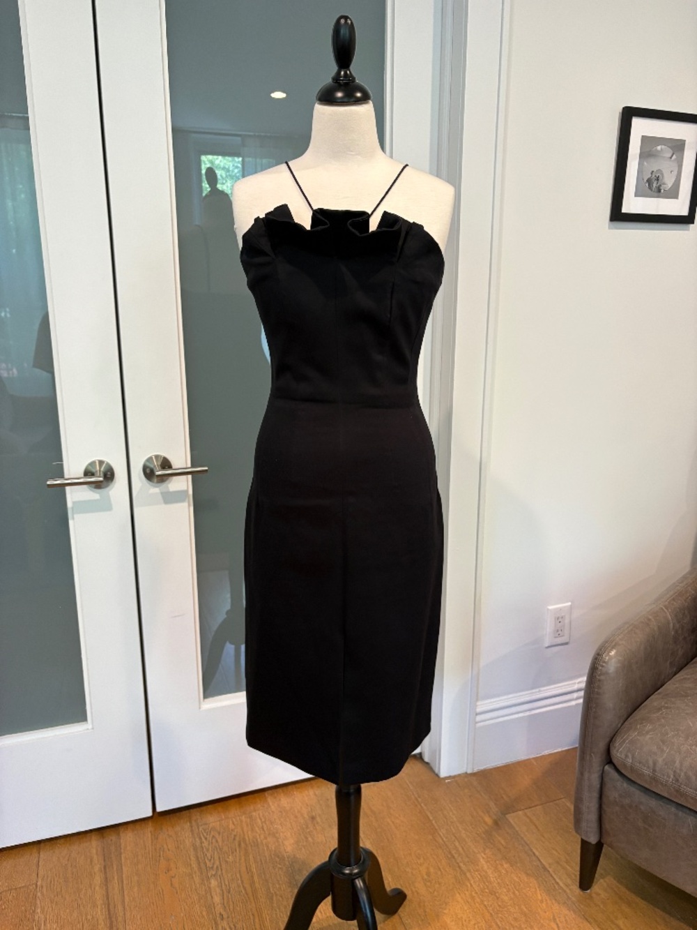 Keepsake the Label Sculptural Midi Dress - Black - Size 4